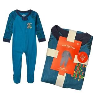 Baby Sleeper Holiday Pajamas 6-9 months 1pc Black Joy Every Season Cotton New